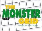 THE MONSTER GRID 2007 DELUXE WALL CALENDAR