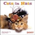 CATS IN HATS 2007 WALL CALENDAR