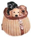 3 LABS IN A CREEL COOKIE JAR