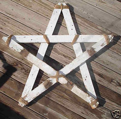 OOAK Old Large Primative Wood Barn STAR