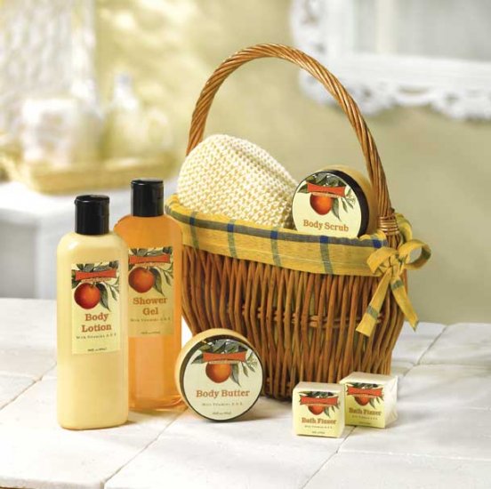 ORANGE GROVE BATH BASKET SET