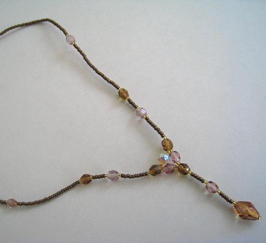 Simple Czech Beads Necklace