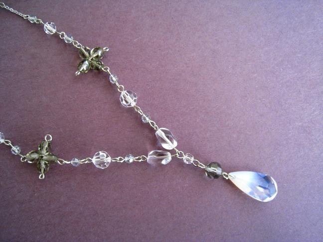Swarovski Air Opal Drop Necklace