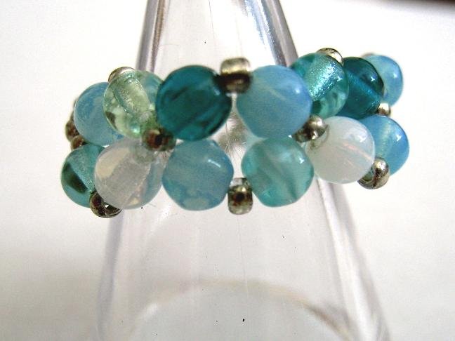 Blue x Blue Flower Ring