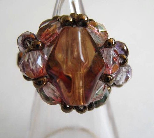 Gorgeous Glass beads X Czech Beads Ring