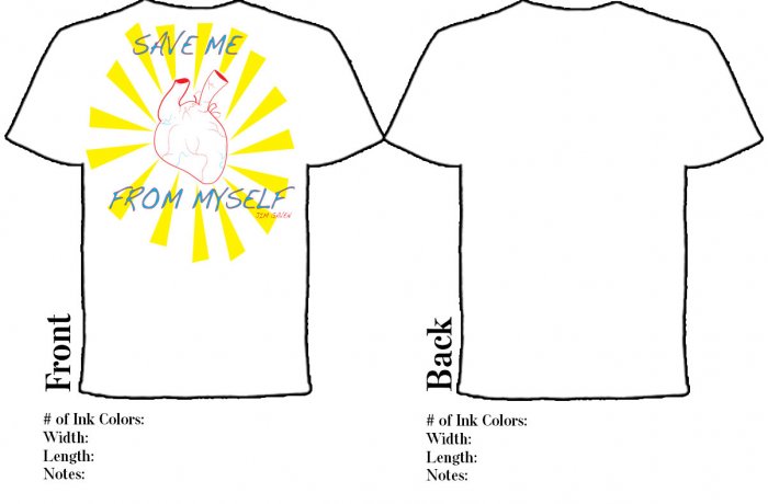 'Save Me From Myself' White Tee