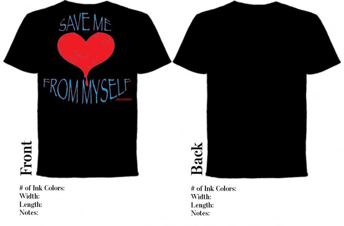 'Save Me From Myself' Black Tee