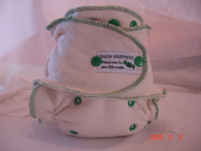 One Size Organic Natural Hemp Diaper