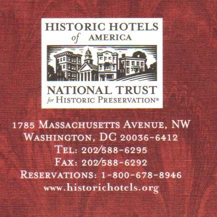 Historic Hotels of America 2004 Directory National Trust for Historic Preservation