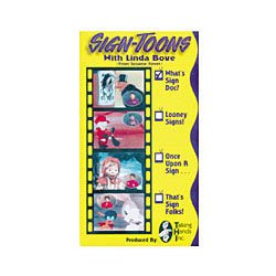 Sign-Toons with Linda Bove That's Sign Folks VHS