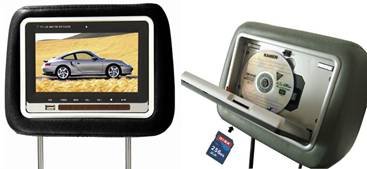 HEADREST LCD SCREEN W/ BUILT IN DVD PLAYER