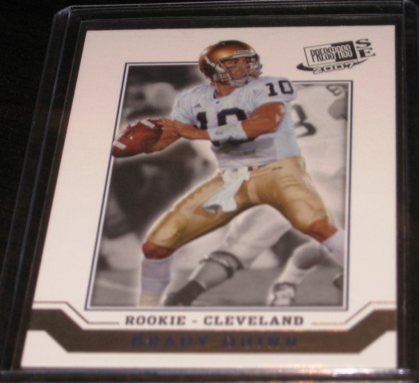 2007 Press Pass Signature Edition Brady Quinn #48 Rookie