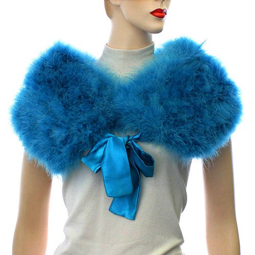 Aqua Blue Club Wear Rock Star Gothic Lolita Capelet Shoulder Wrap