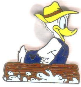 DONALD Rubber Duck Splash Mountain Hidden Mickey Pin!
