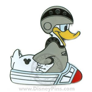 DONALD Rubber Duck Space Mountain Hidden Mickey Pin!