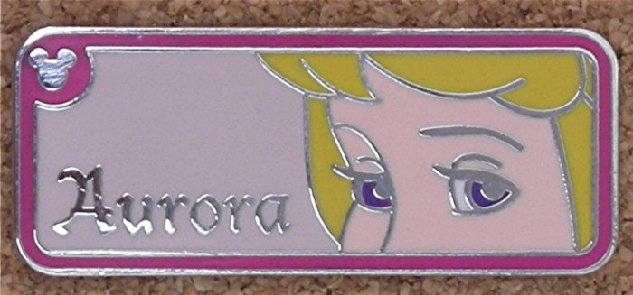 DISNEY HIDDEN MICKEY AURORA'S EYE'S CAST LANYARD PIN