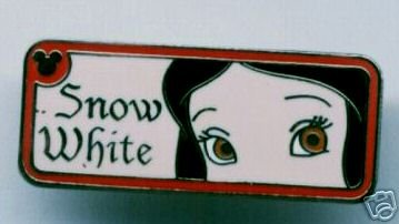 NEW DISNEY CAST LANYARD HIDDEN MICKEY SNOW WHITE EYES