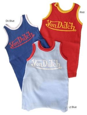 Von Dutch Newborn Infant Boy's 2x2 Rib Tank Creeper