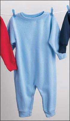 Rabbit Skins infant bubble fleece romper