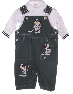 Baby Golf Newborn Boy's Overalls With Cap