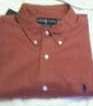 NWT Fall '2008 Ralph Lauren Red Classic Fit Men Long Sleeve Shirt XL Rt$79.50 BUY NOW OR MAKE OFFER
