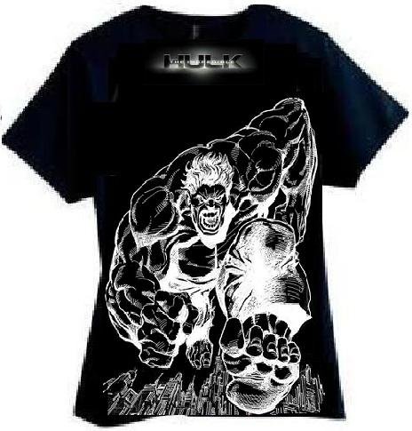 Hulk SMash Black T Shirt