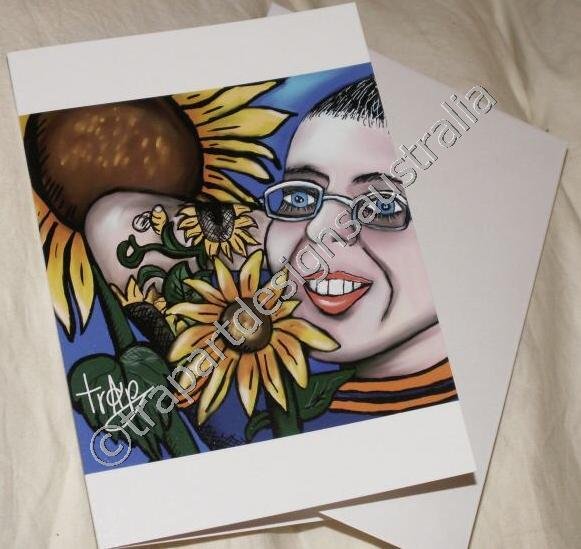 My SunFlower Friend- blank Greeting cards