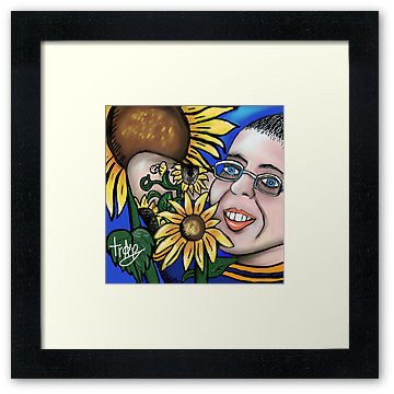 ‘My SunFlower Friend ’ Framed Print