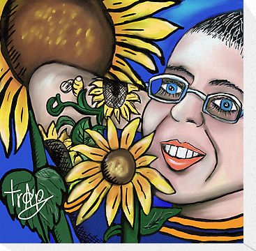 My SunFlower Friend- Canvas Print