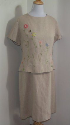 Linen Dress by Positive Attitude Size 16