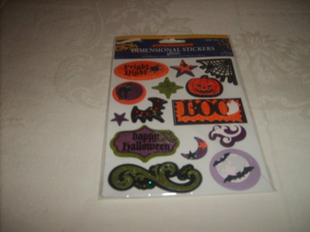 DIMENSIONAL GLITTER STICKERS