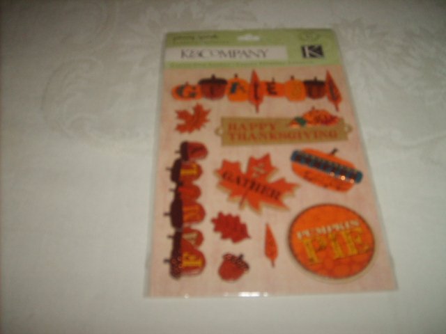 HAPPY THANKSGIVING (Stickers/Adhesive Chipboard)