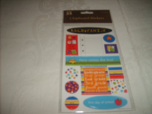 SCHOOL DAYS CHIPBOARD STICKERS