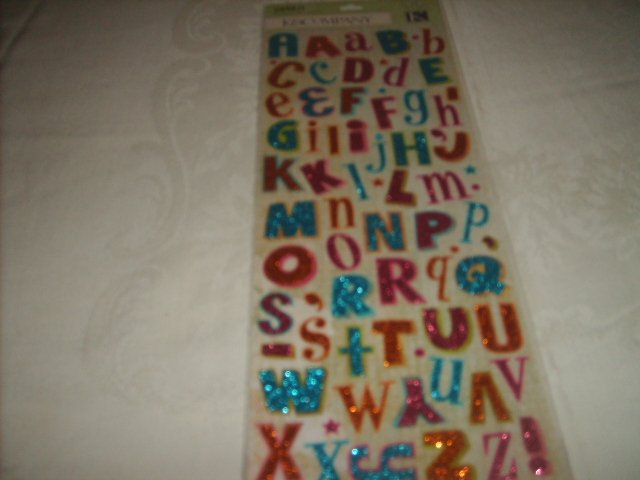 K &COMPANY DIE CUT GLITTER STICKERS