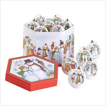 Let it snow ornaments