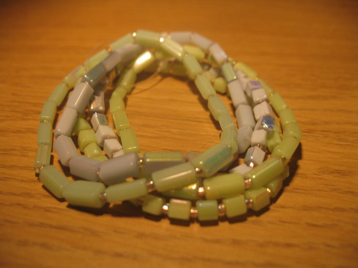 Set of seashell bead bracelets