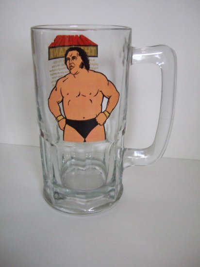 Andre The Giant WWF Large Drinking Glass