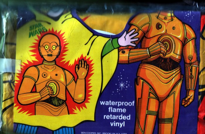 Vintage 1977 Star Wars C-3PO Ben Cooper Fun Poncho