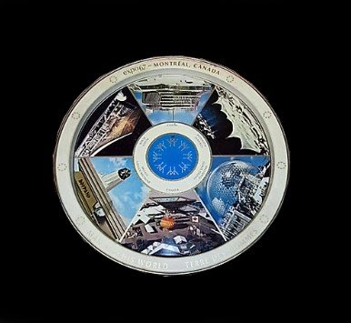 1967 MONTREAL CANADA EXPO ADVERTISEMENT TRAY