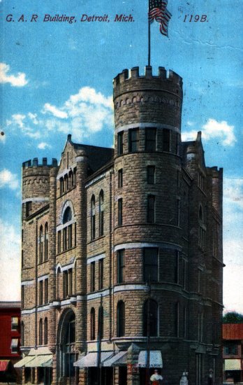 Vintage 1914 Grand Army of the Republic Building Post Card
