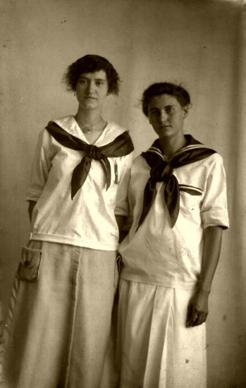 Vintage Sailer Girls Post Card