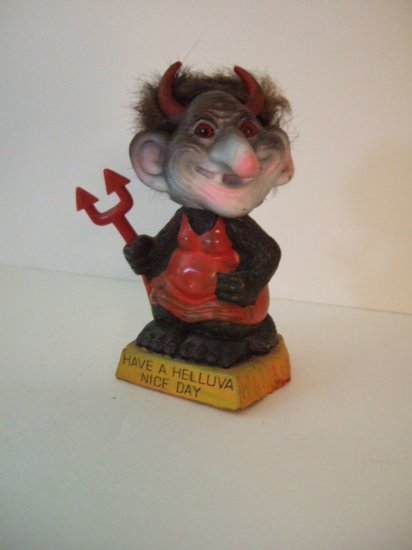 1972 Berries Woman Devil Troll Bobble Head