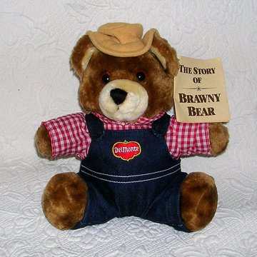 DelMonte plush Brawny Bear