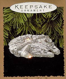 Hallmark Keepsake Ornament Millennium Falcon Star Wars Light and Magic