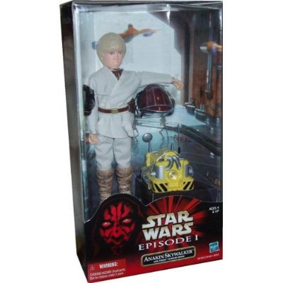 Anakin Skywalker Figure with Theed Hangar Droid, Helmet and Goggles