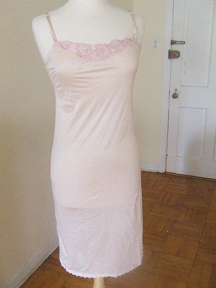 s blush pink slip dress