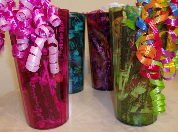 Tootsie Tumbler Candy Gift 4 Pack in Rainbow Colors