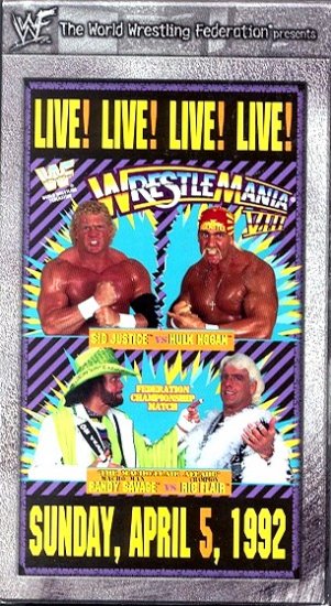 WWF WrestleMania 8 1992 Video SEALED WWE Ric Flair Savage WWF WCW ECW TNA WWE
