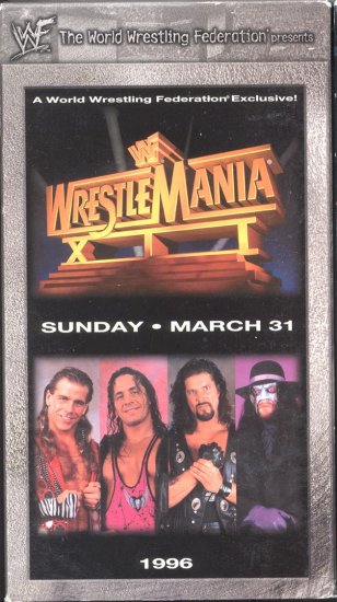 WWF WrestleMania 12 1996 Video SEALED WWE Bret Hart Shawn Michaels Iron Man WWF WCW ECW TNA WWE