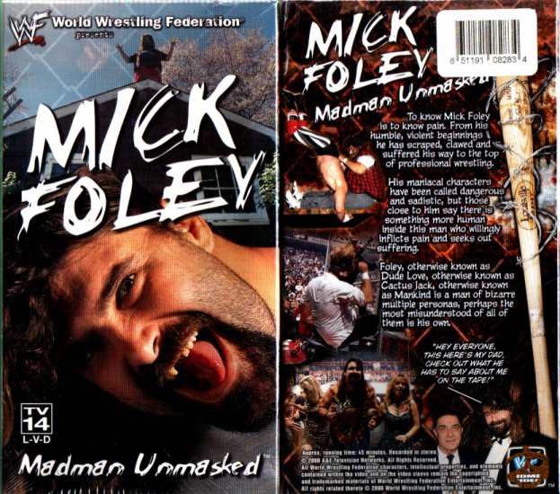 WWF Mick Foley Madman Unmasked Video SEALED WWE Mankind WWF WCW ECW TNA WWE